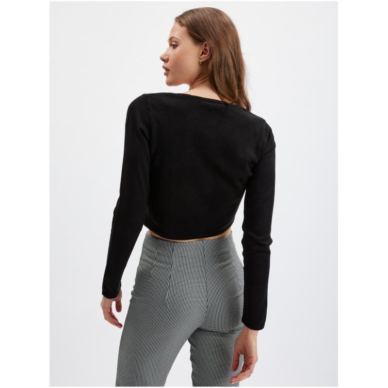 Čierny dámsky sveter