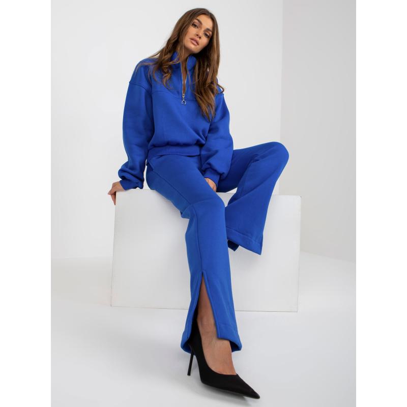 Dámská souprava s kapucí na zip SLAVA kobaltově modrá 
