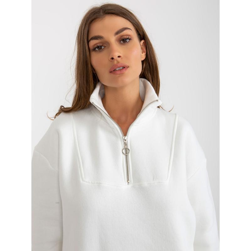 Női basic oversize kapucnis ruha ZITA ekrü színben