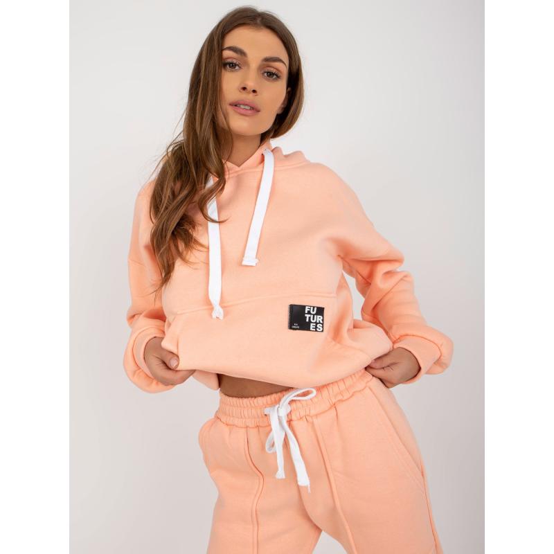 Dámská tepláková souprava s mikinou oversize IRMA broskvová 