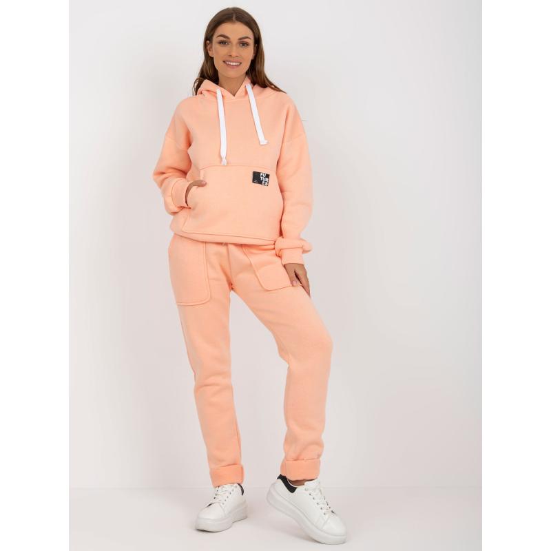 Dámská tepláková souprava s mikinou oversize IRMA broskvová 