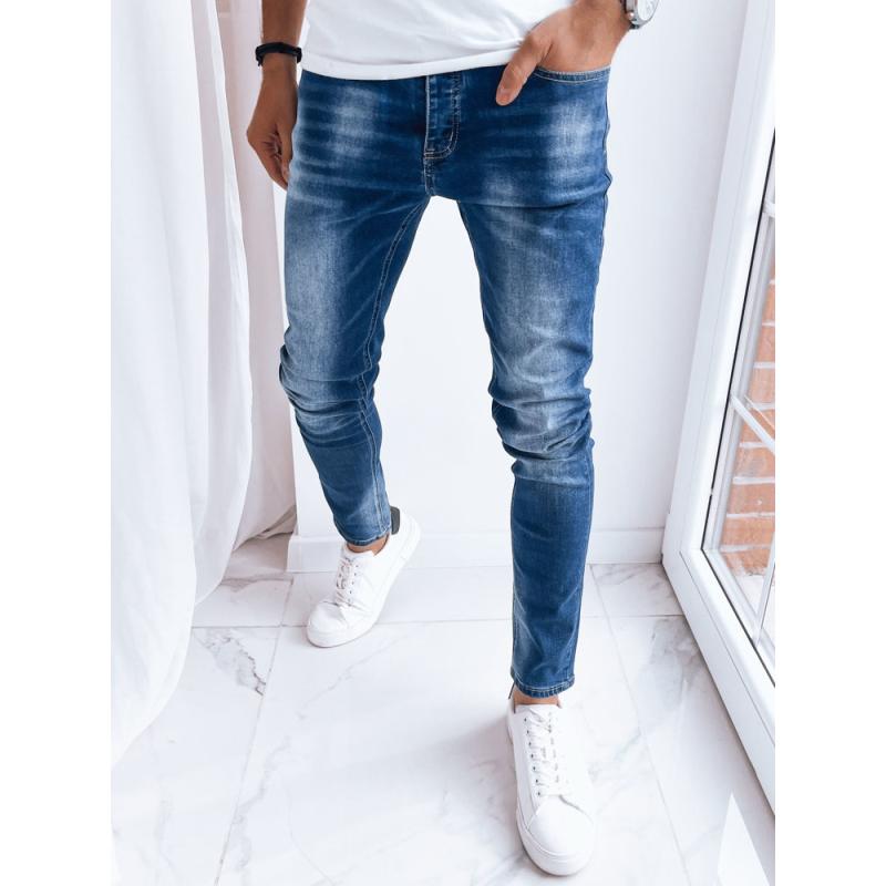 Pánske džínsové nohavice O13 svetlo modré