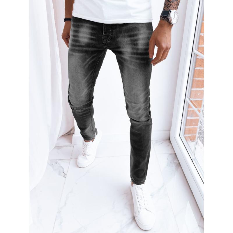 Pánske džínsové nohavice O13 čierne