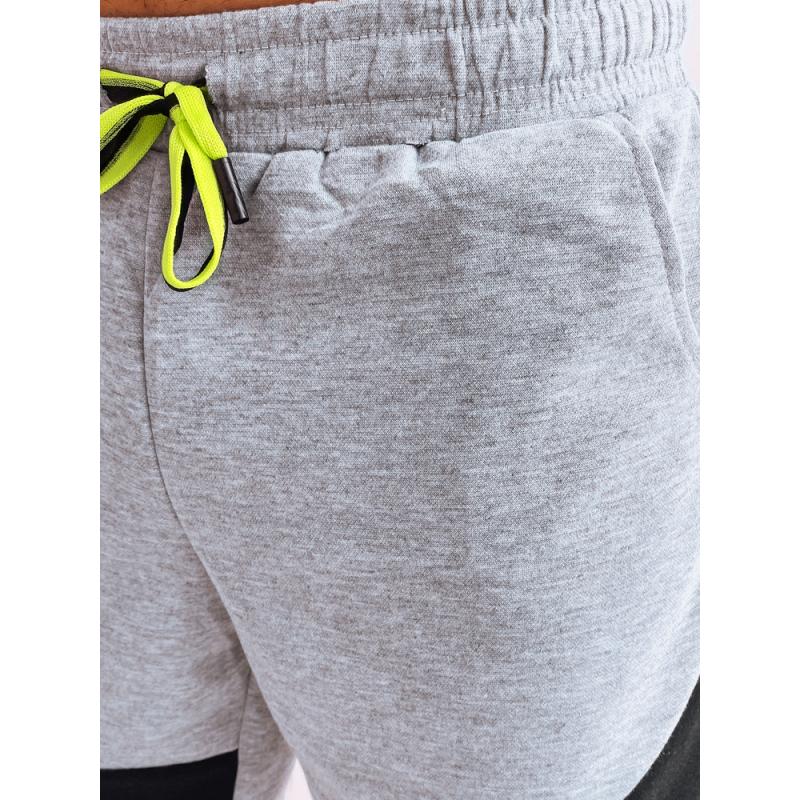 Pánské bojové teplákové šortky REV světle šedé