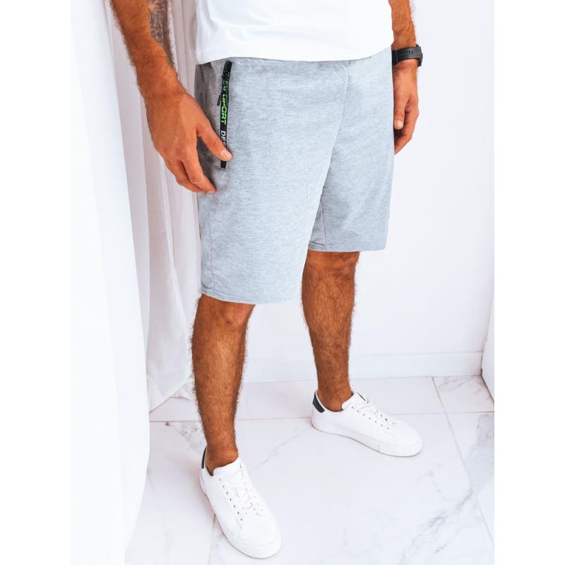 Pánské teplákové šortky Q23 světle šedé