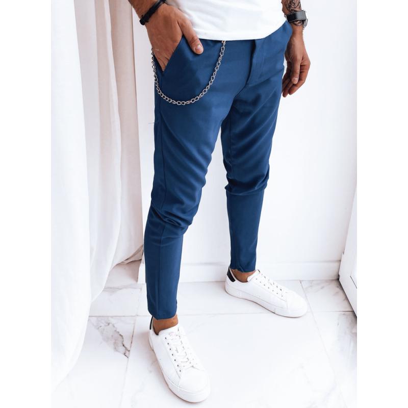 Pánské kalhoty volnočasové SUPER tmavě modré