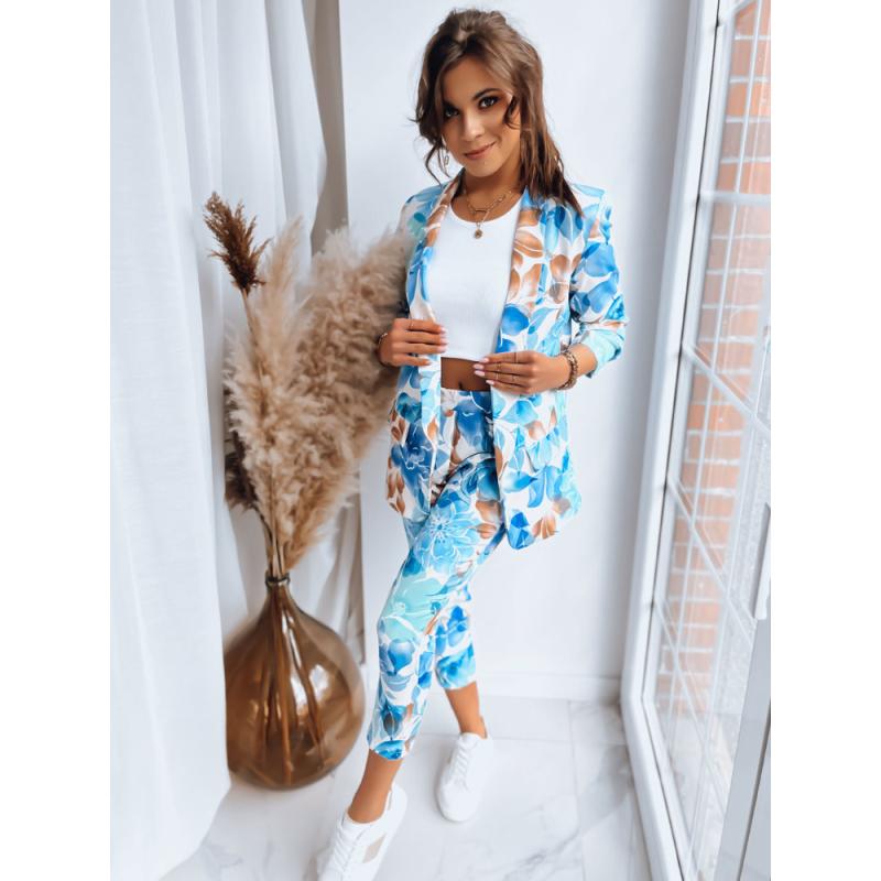 Dámské kalhoty FLOWER GARDEN modré