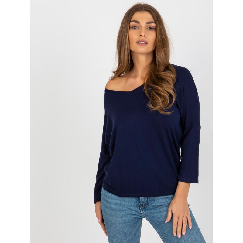 Női viszkózblúz BOHUMILA tengerészkék