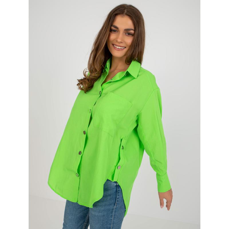 Dámska košeľa s vreckami FRIKA svetlo zelená