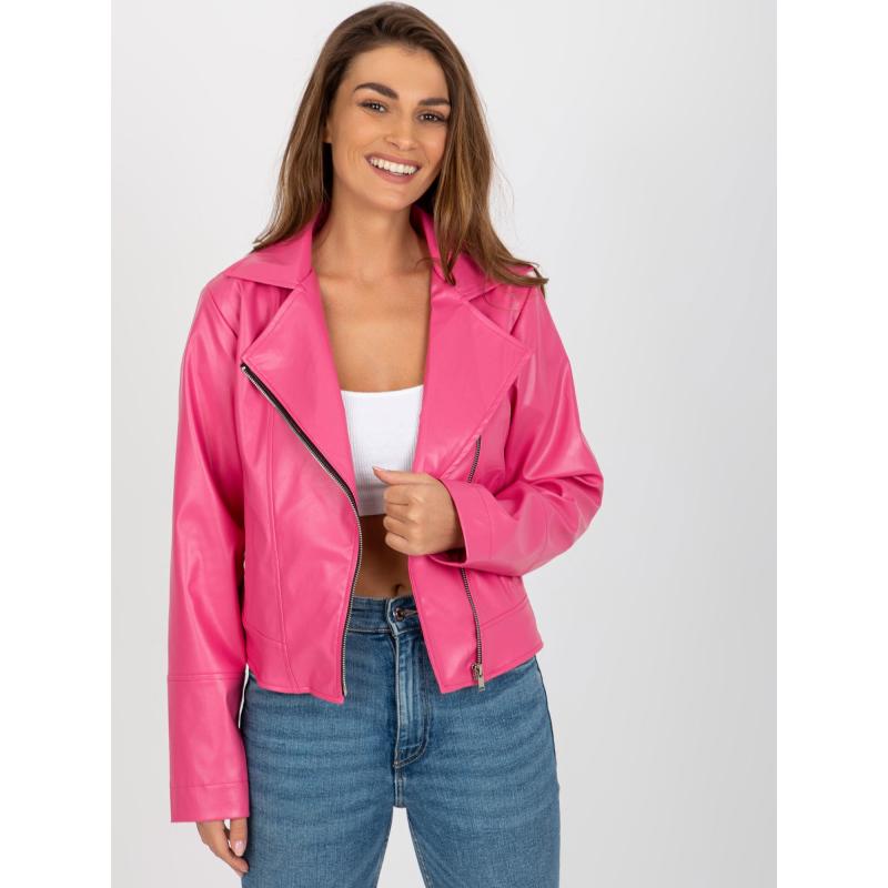 Dámská bunda ramon z ekokůže REGINA růžová