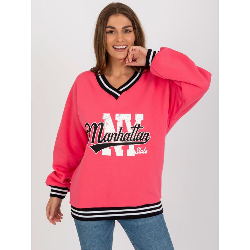 Dámská mikina s potiskem MARTA korálová 