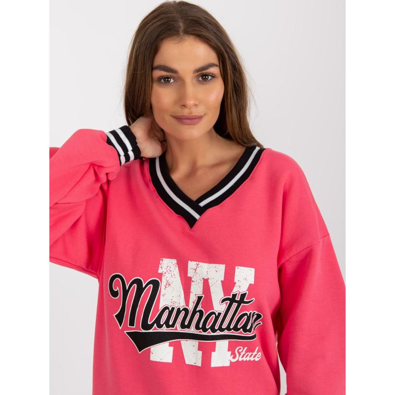 Dámská mikina s potiskem MARTA korálová 