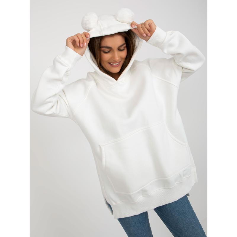 Dámská mikina s kapuci JUMPA ecru