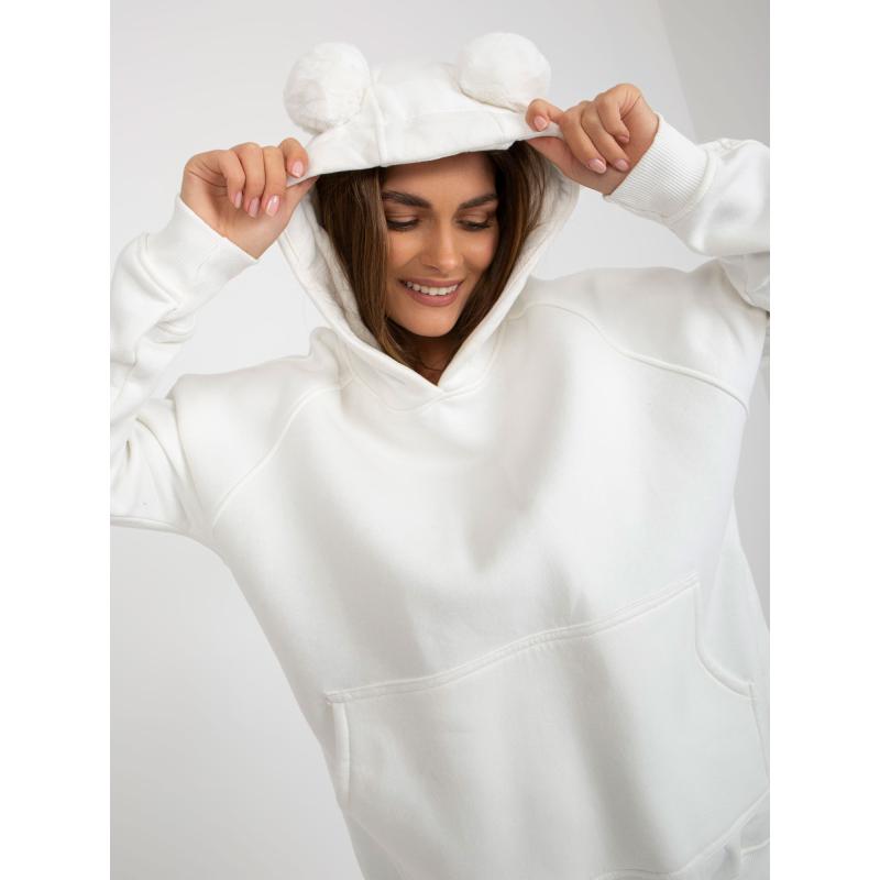Dámská mikina s kapuci JUMPA ecru