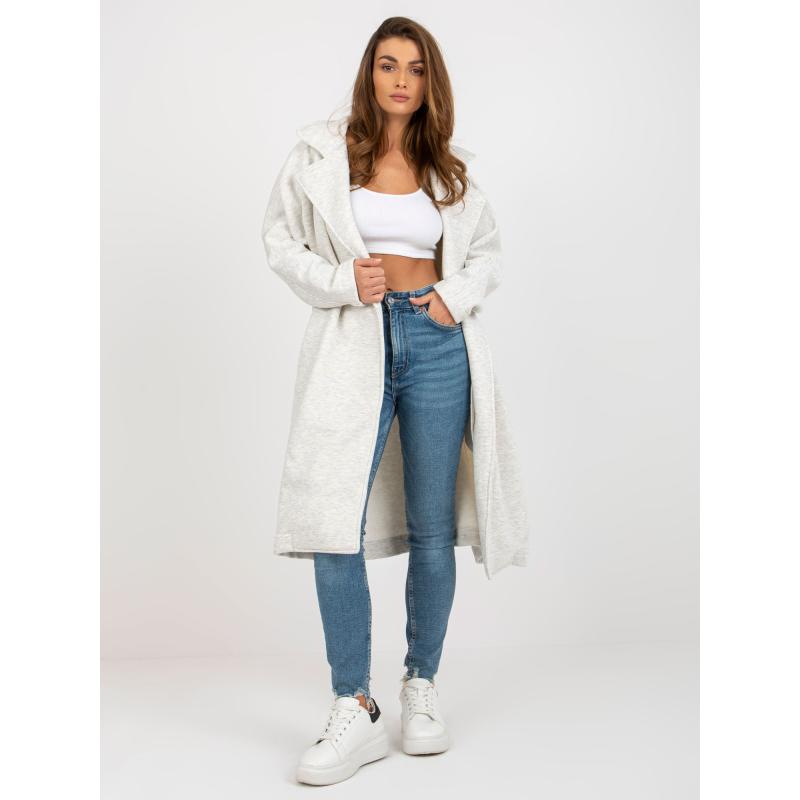 Dámský kabát KETA světle šedý