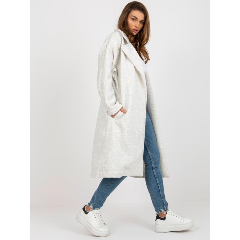 Dámský kabát KETA světle šedý