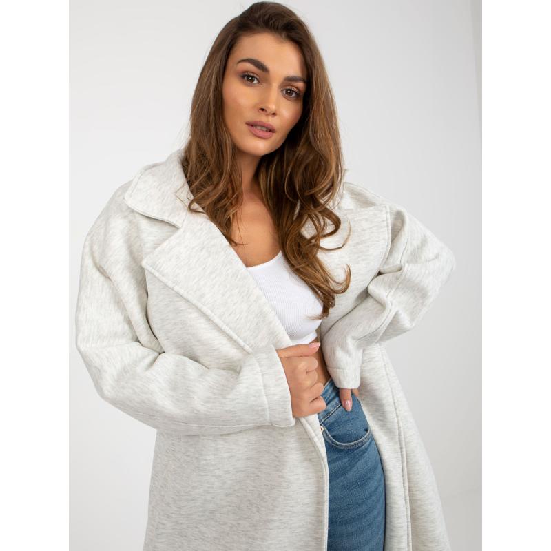 Dámský kabát KETA světle šedý