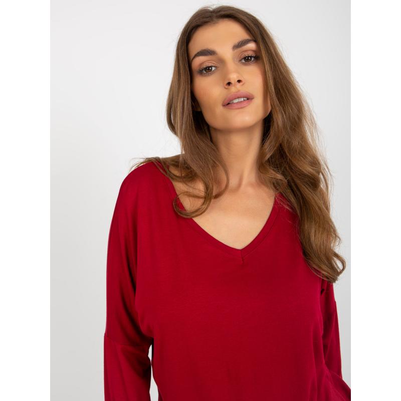 Dámská halenka s 3/4 rukávy OLDIA bordó