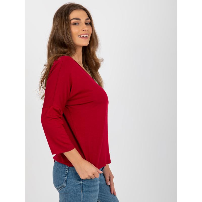 Dámská halenka s 3/4 rukávy OLDIA bordó