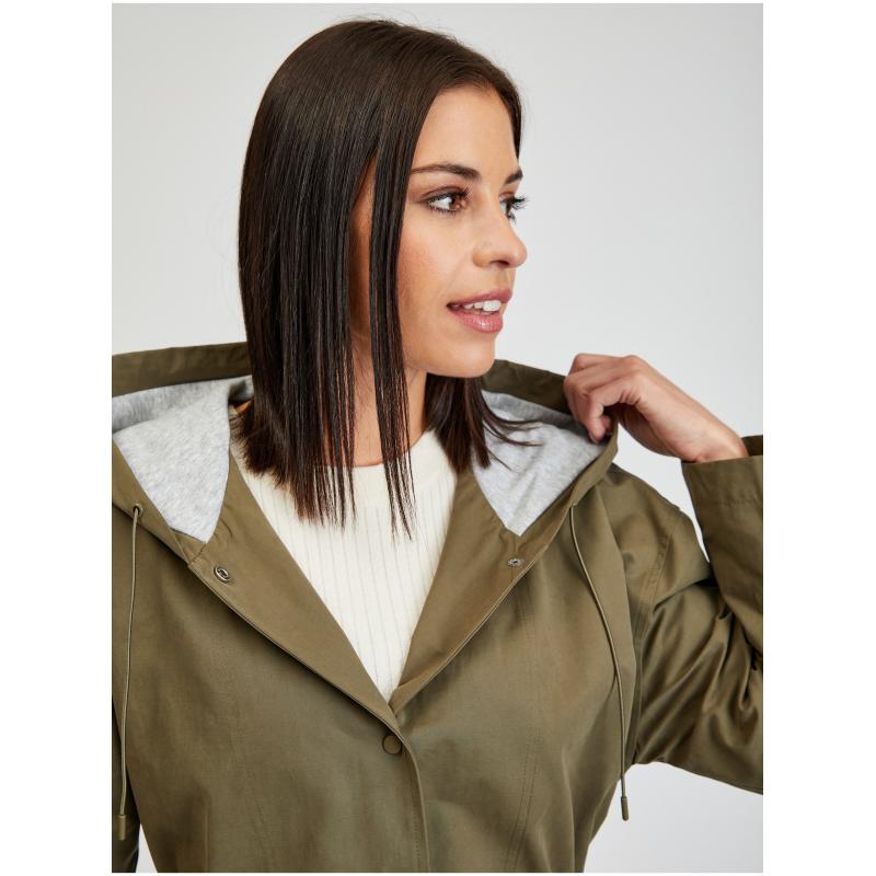 Khaki dámská parka