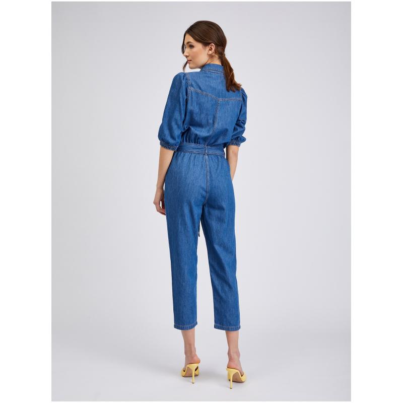 Kék női farmer overall