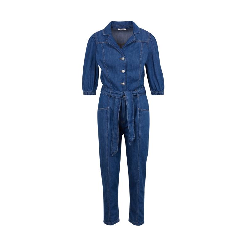 Kék női farmer overall
