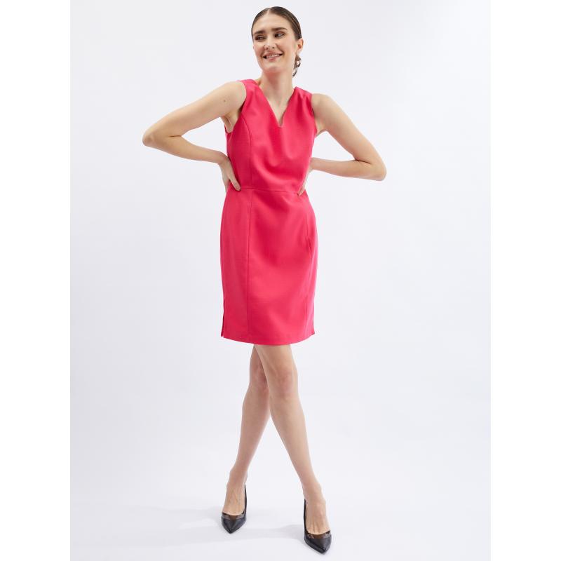 Ružové dámske plášťové šaty