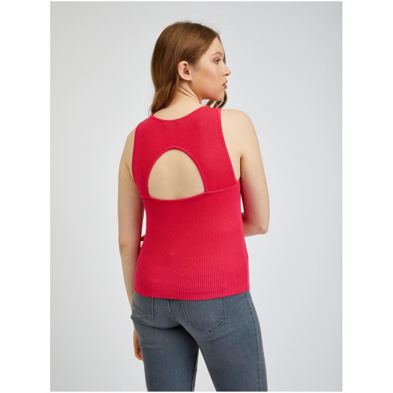 Tmavoružové dámske tielko