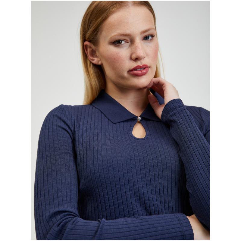 Tmavě modré dámské tričko