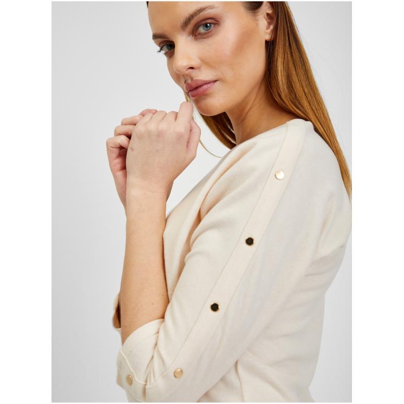 Krémszínű női póló