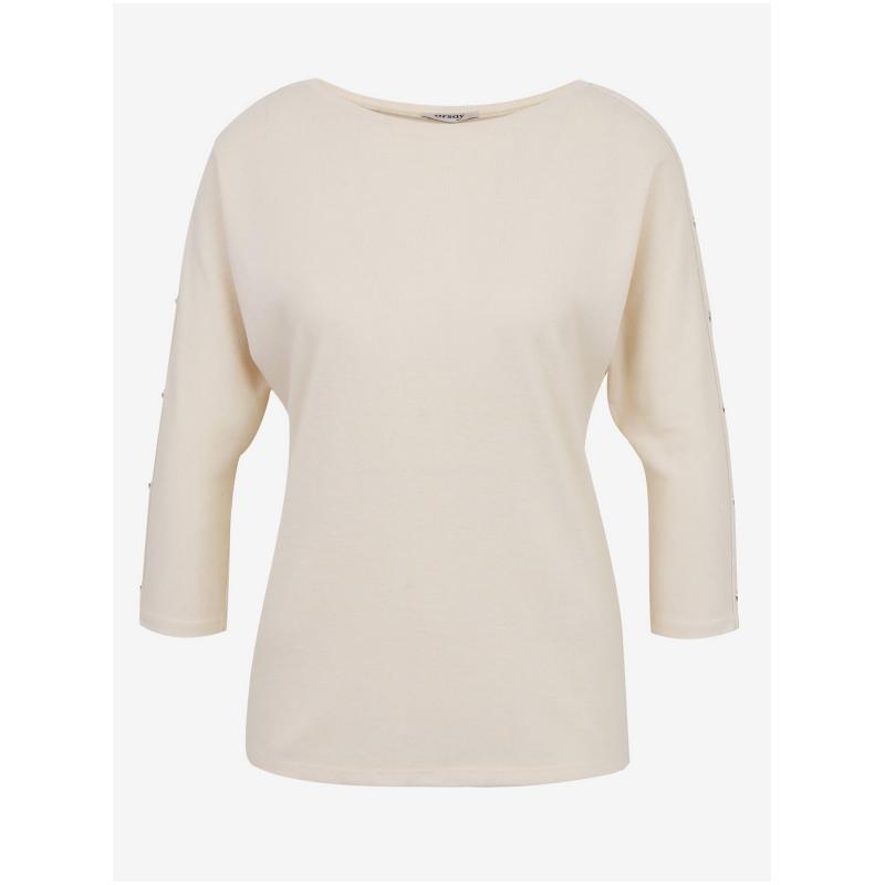 Krémszínű női póló