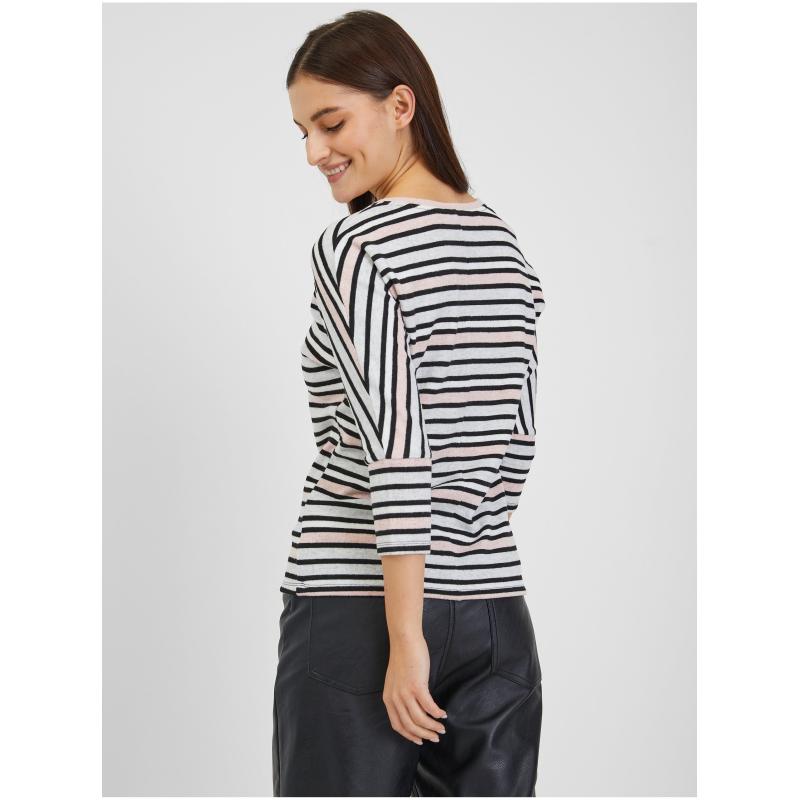 Světle modré dámské pruhované tričko