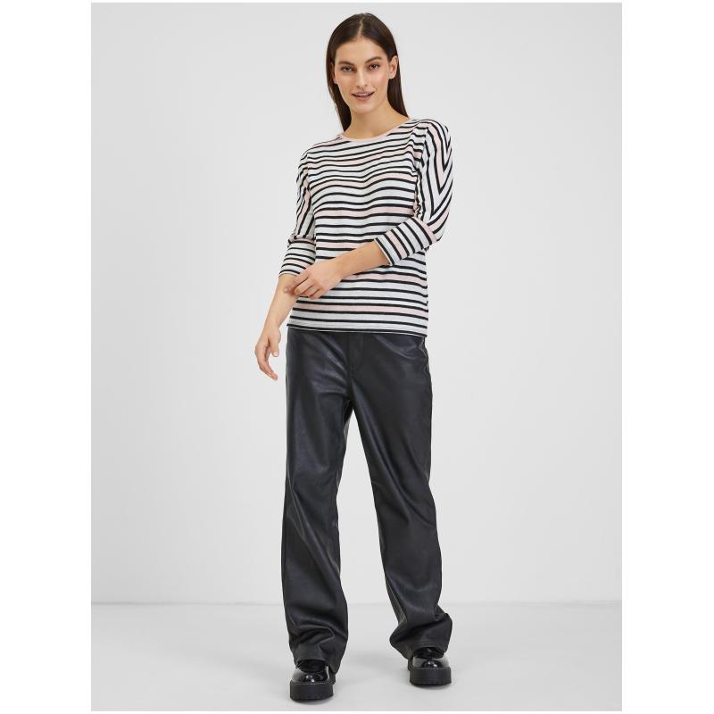 Světle modré dámské pruhované tričko