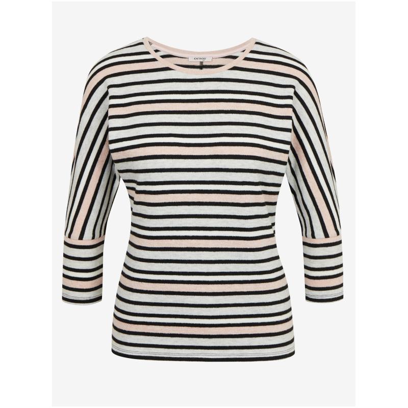 Světle modré dámské pruhované tričko