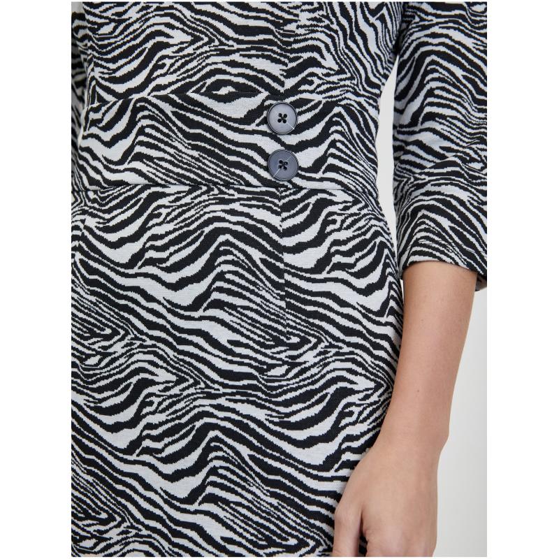 Fekete-fehér női mintás ruha