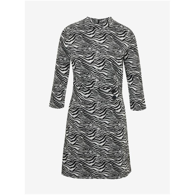 Fekete-fehér női mintás ruha