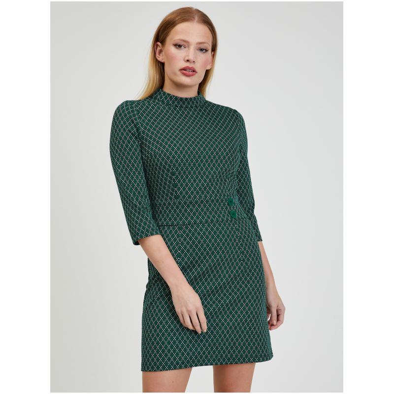 Zöld női mintás ruha