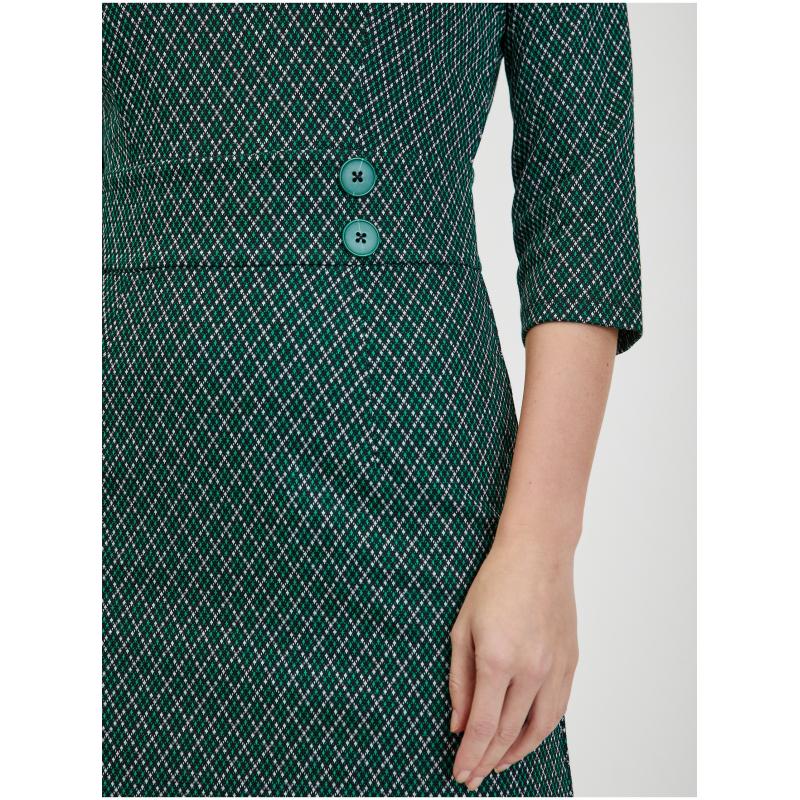 Zöld női mintás ruha