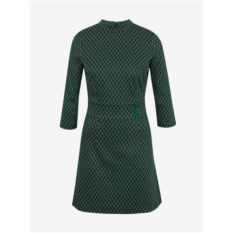 Zöld női mintás ruha