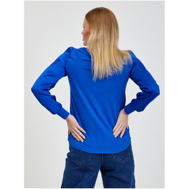 Modrá dámska blúzka