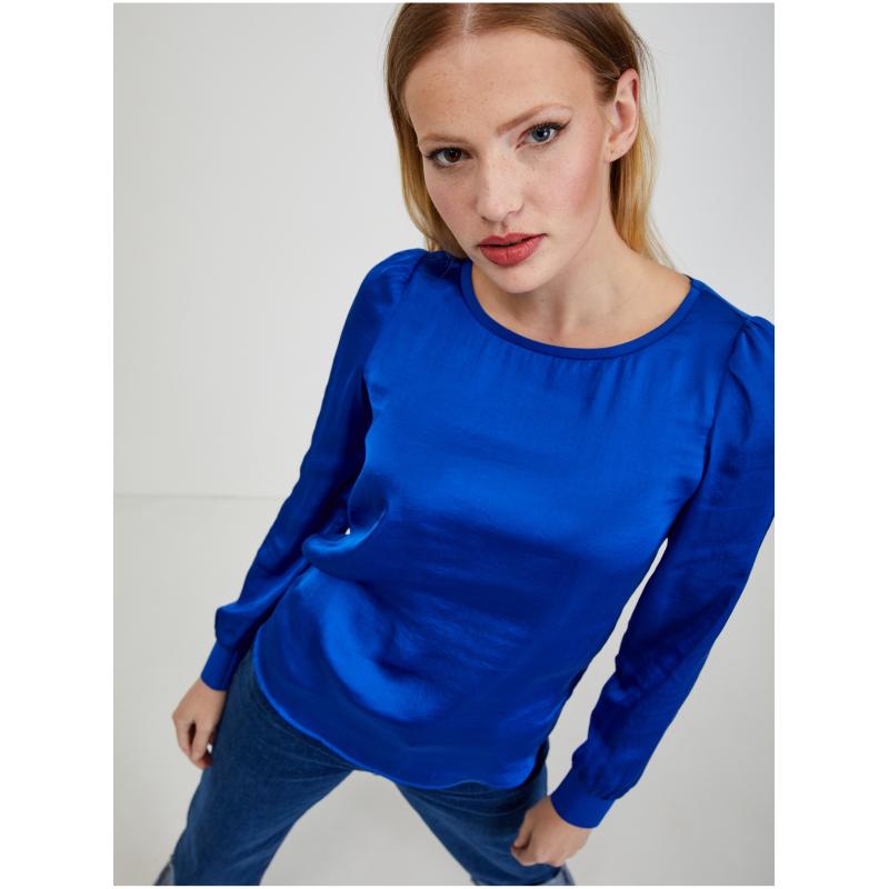 Modrá dámska blúzka