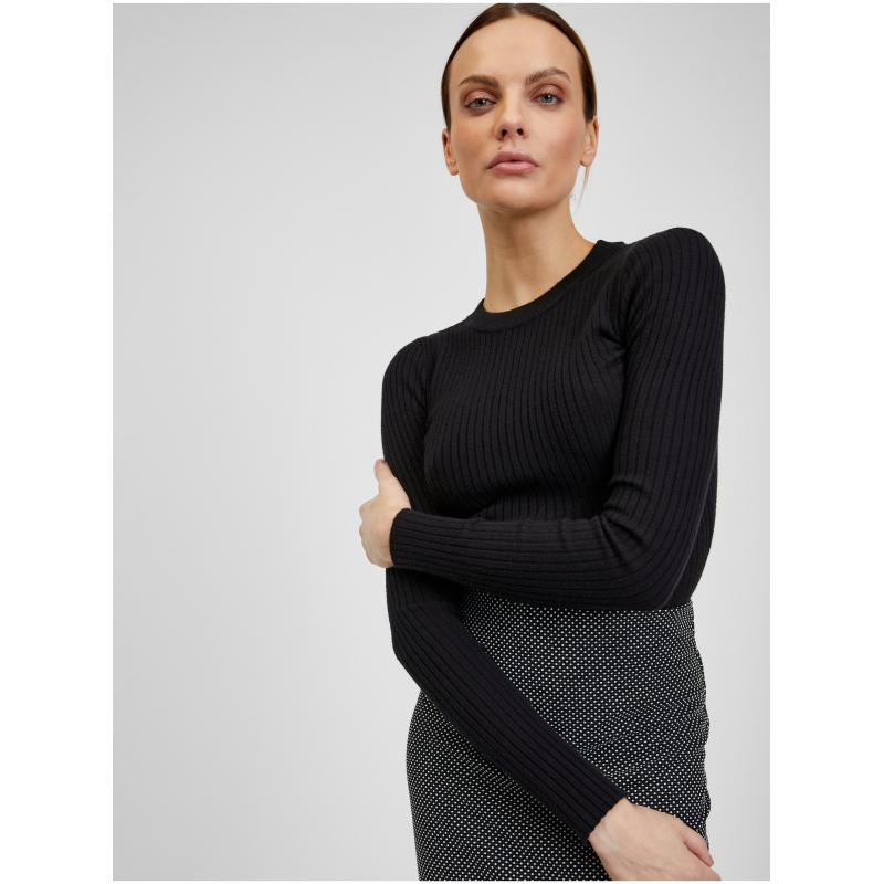 Biela a čierna dámska vzorovaná sukňa