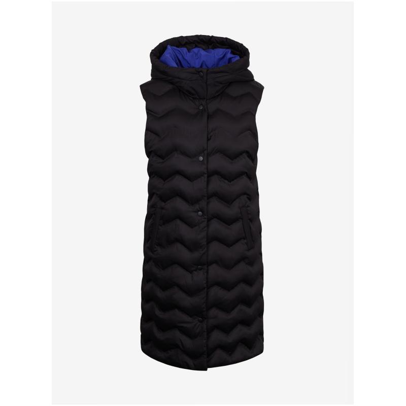 Černá dámská prošívaná vesta