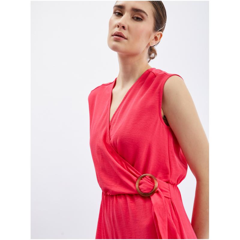 Sötét rózsaszín női kezeslábas