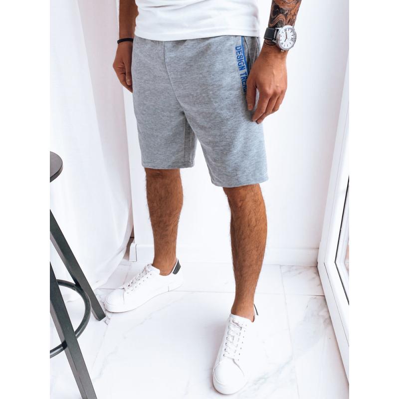 Pánské teplákové kraťasy SIMANO světle šedé