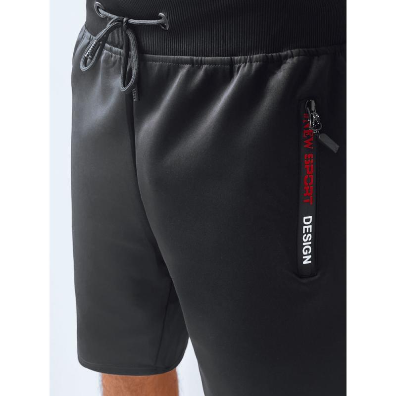 Pánské teplákové šortky HIROKA černé