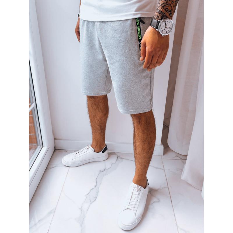 Pánské teplákové kraťasy HIROKA světle šedé