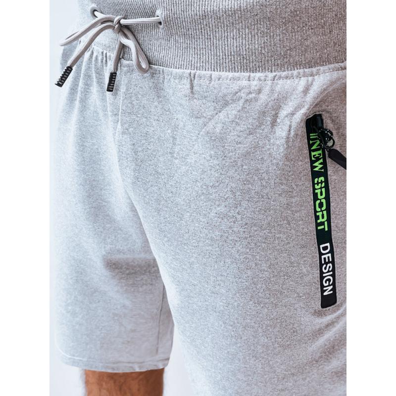 Pánské teplákové kraťasy HIROKA světle šedé