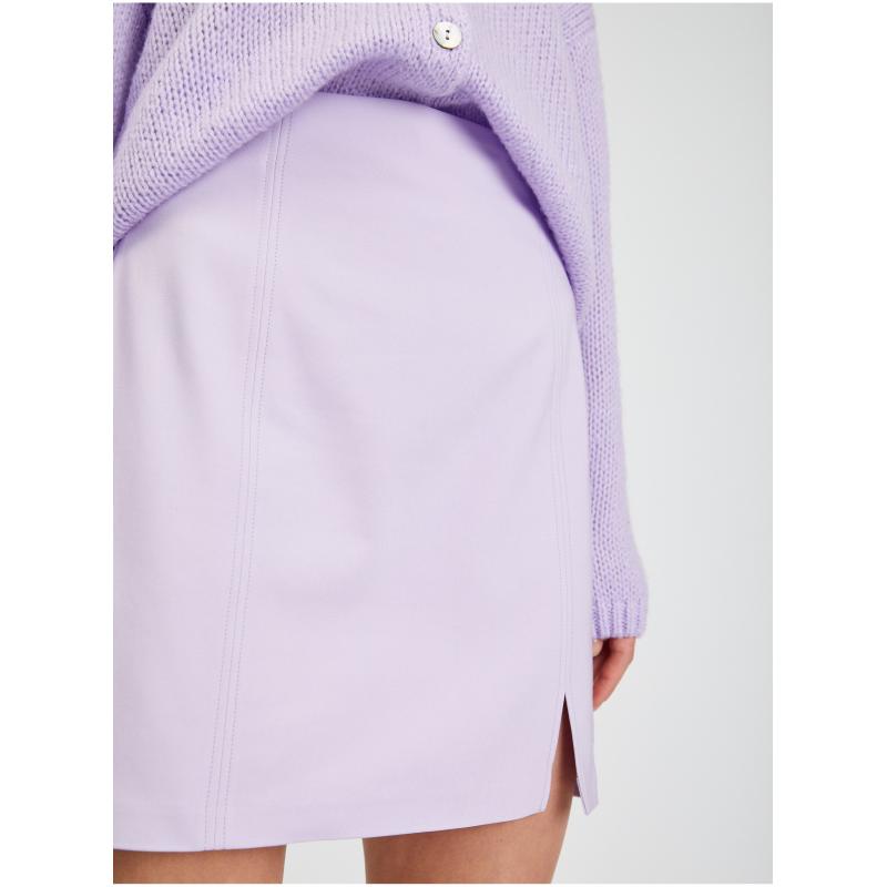 Světle fialová dámská sukně