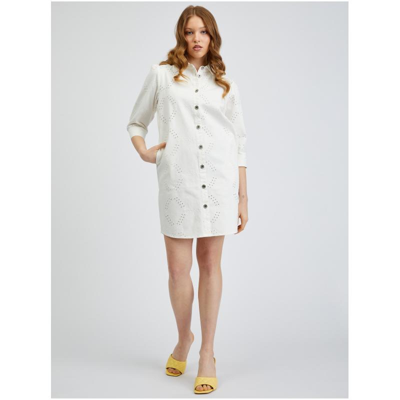 Fehér női farmering ruha